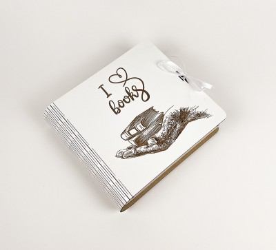 Альбомна книга з гравіювання квадратна "I love books" книги