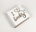 Альбомна книга з гравіюванням квадратна "I love books"