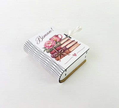 Коробка-книга "Вітаю!"маленька