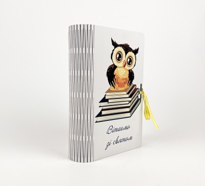 Коробка-книга "Вітаємо зі святом!" сова з книгами