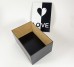 Коробка прямокутна чорна "LOVE" Коробка прямокутна чорна "LOVE"