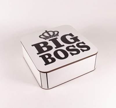 Коробка біла "Big Boss" корона