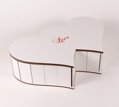 Коробка біла "Два серця Love"
