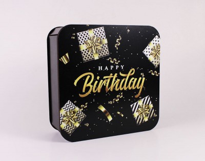 Коробка "Happy Birthday" подарунки середня
