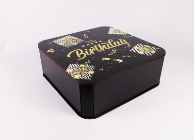 Коробка  "Happy Birthday" подарунки велика