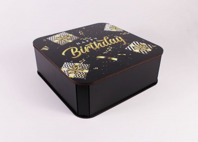 Коробка "Happy Birthday" подарунки середня