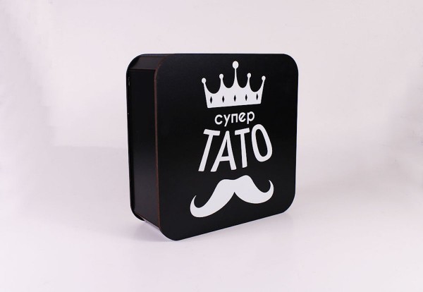 Коробка  "Супер тато" середня