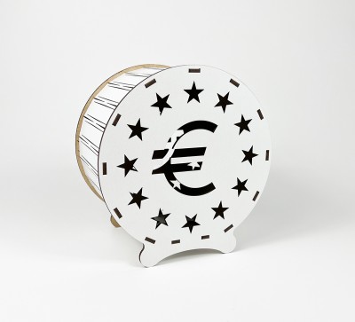 Скарбничка "Euro"з прозорою кришкою