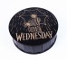 Коробка кругла чорна "Wednesday" з гравіюванням