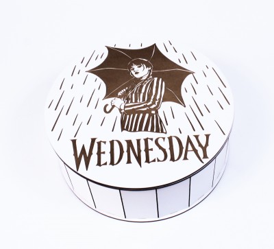 Коробка кругла "Wednesday" з гравіюванням