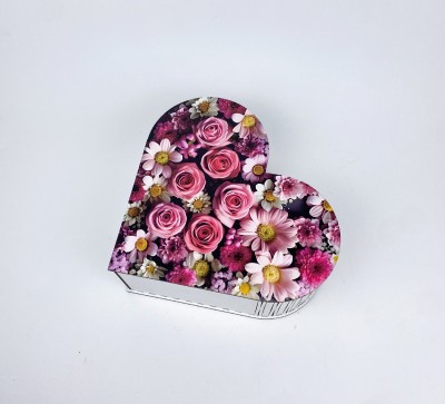 Коробка серце "Квіти" Коробка серце "Квіти"