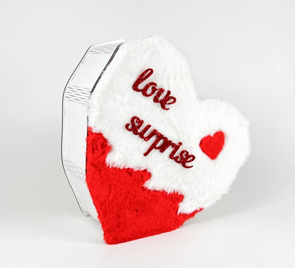 Коробка серце шубка "love surpise"