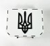 Скриня на завісах біла "З тризубом" середня