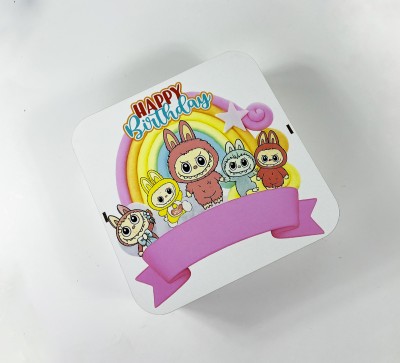 Коробка квадратна "Happy Birthday" Лабубу Коробка квадратна "Happy Birthday" Лабубу