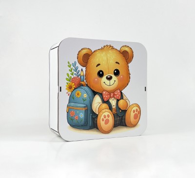 Коробка квадратна  "Ведмедик-школяр" 