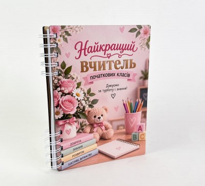 Блокнот "Найкращий вчитель початкових класів" (А5)