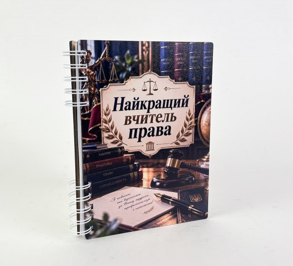 Блокнот "Найкращий вчитель права" (А5)