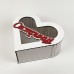 Коробка серце біла з прозорою кришкою "Сестричці" Коробка серце біла з прозорою кришкою "Сестричці"