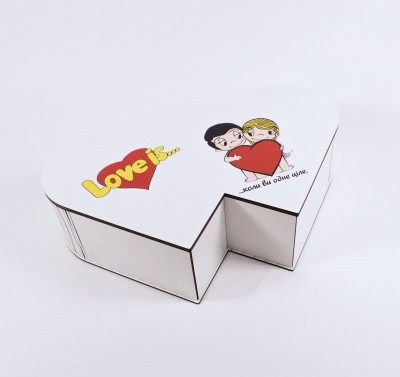 Коробка два серця "LOve is...коли ви одне ціле" 