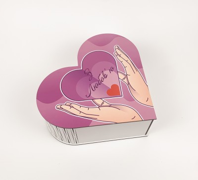 Коробка серце "З любов'ю" Коробка серце "З любов'ю"