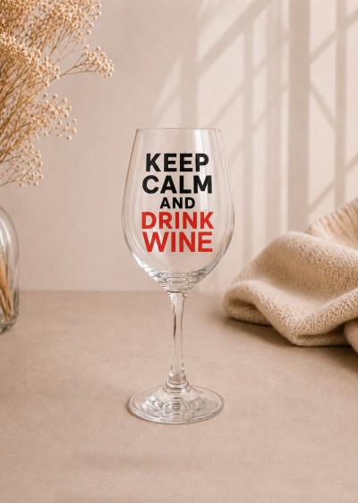 Келих "Keep calm and drink wine" Келих "Keep calm and drink wine"