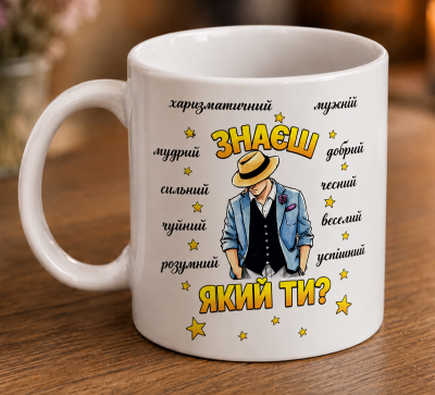 Чашка "Знаєш який ти?"