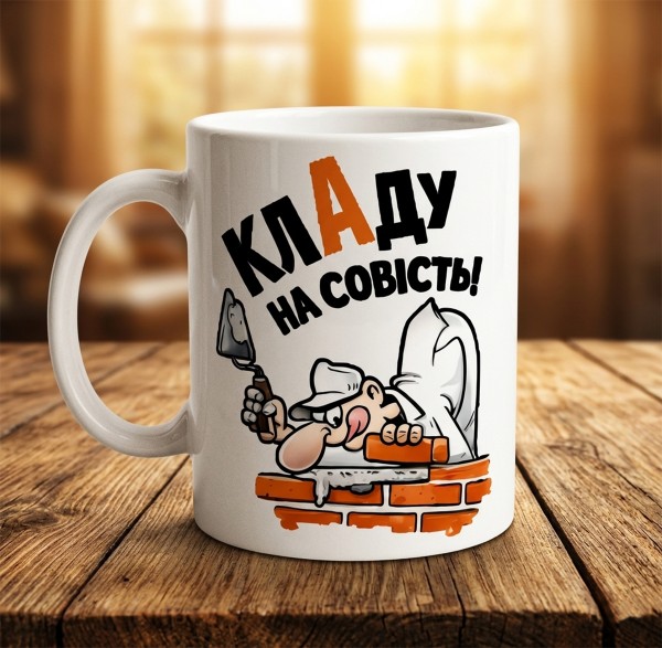Чашка "Кладу на совість!" Чашка "Кладу на совість!"