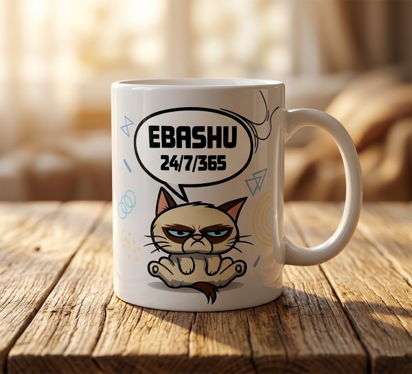 Чашка "Єб*шу 24/7/365"