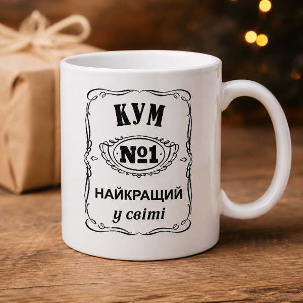 Чашка "Кум №1 найкращий у світі"