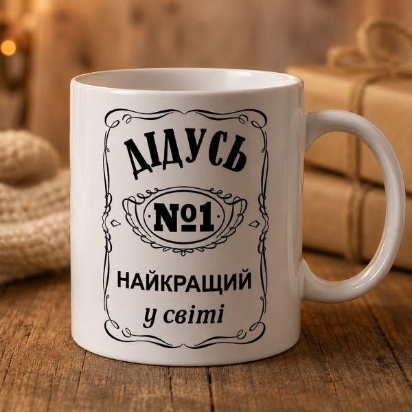 Чашка "Дідусь №1 найкращий у світі"