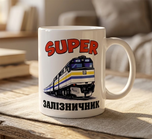 Чашка "SUPER залізничник"