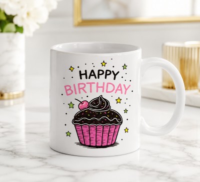 Чашка "Happy Birthday" з кексом Чашка "Happy Birthday" з кексом