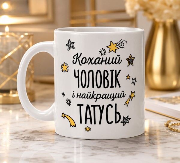 Чашка "Коханий чоловік і найкращий татусь"