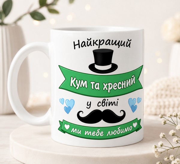 Чашка "Найкращий кум та хресний у світі" Чашка "Найкращий кум та хресний у світі"