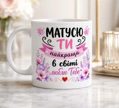 Чашка "Матусю, ти найкраща в світі. Люблю тебе" Чашка "Матусю, ти найкраща в світі. Люблю тебе"