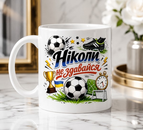 Чашка "Ніколи не здавайся"