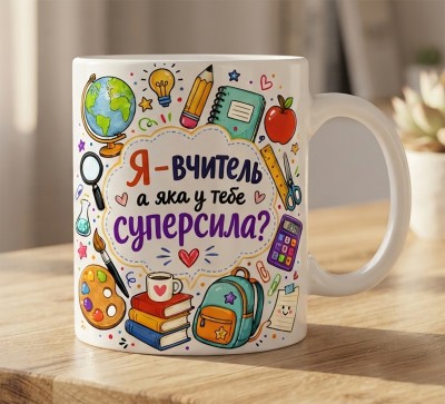 Чашка "Я – вчитель, а яка у тебе суперсила?"