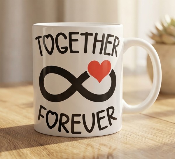 Чашка "Together Forever" із символом нескінченності Чашка "Together Forever" із символом нескінченності