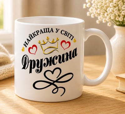 Чашка "Найкраща у світі дружина" з короною