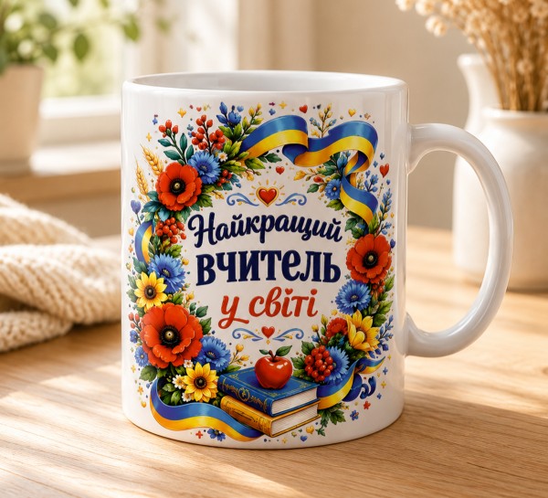 Чашка "Найкращий вчитель у світі" Чашка "Найкращий вчитель у світі"