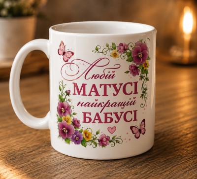 Чашка "Любій матусі, найкращій бабусі"