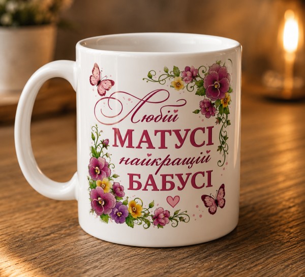 Чашка "Любій матусі, найкращій бабусі"