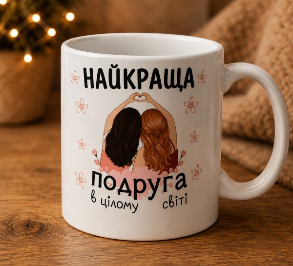 Чашка "Найкраща подруга в цілому світі"