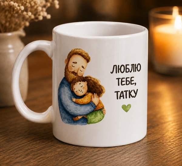 Чашка "Люблю тебе, татку"