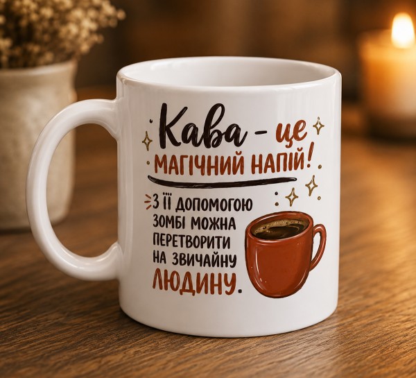 Чашка "Кава – це магічний напій!"