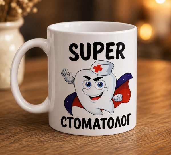 Чашка "SUPER стоматолог" Чашка "SUPER стоматолог"