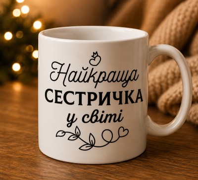 Чашка "Найкраща сестричка у світі"