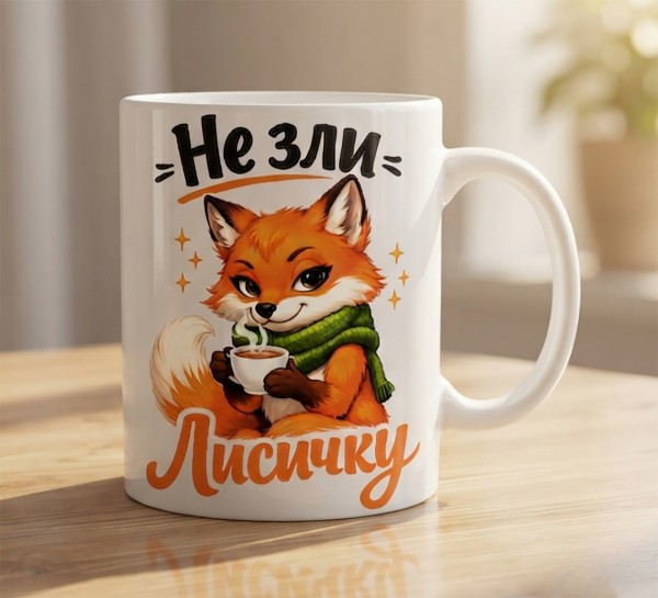 Чашка "Не зли Лисичку" Чашка "Не зли Лисичку"