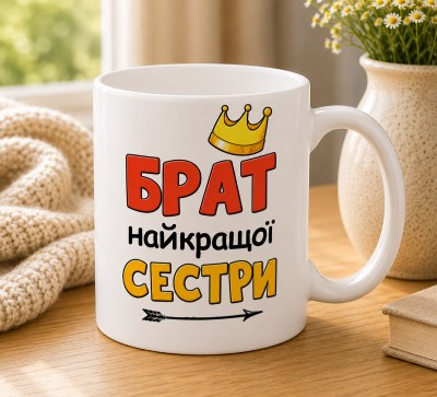 Чашка "Брат найкращої сестри" з короною