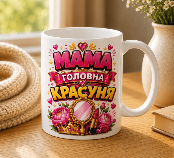 Чашка "Мама — головна красуня"